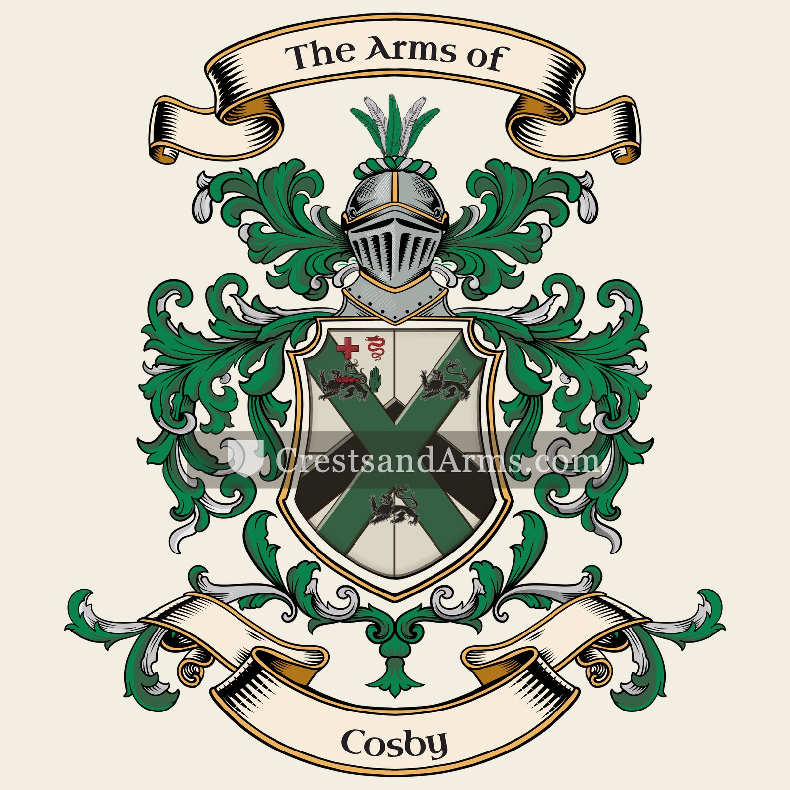 The Cosby coat of arms