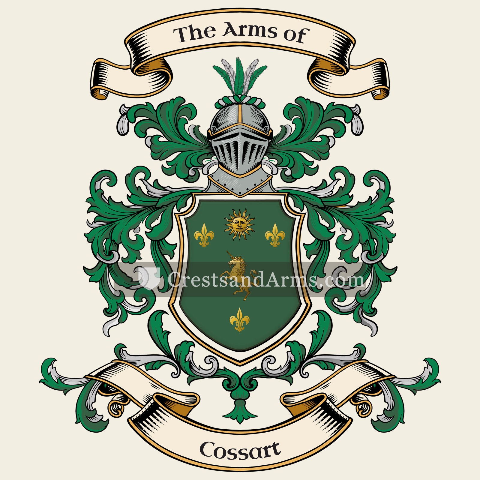 The Cossart coat of arms