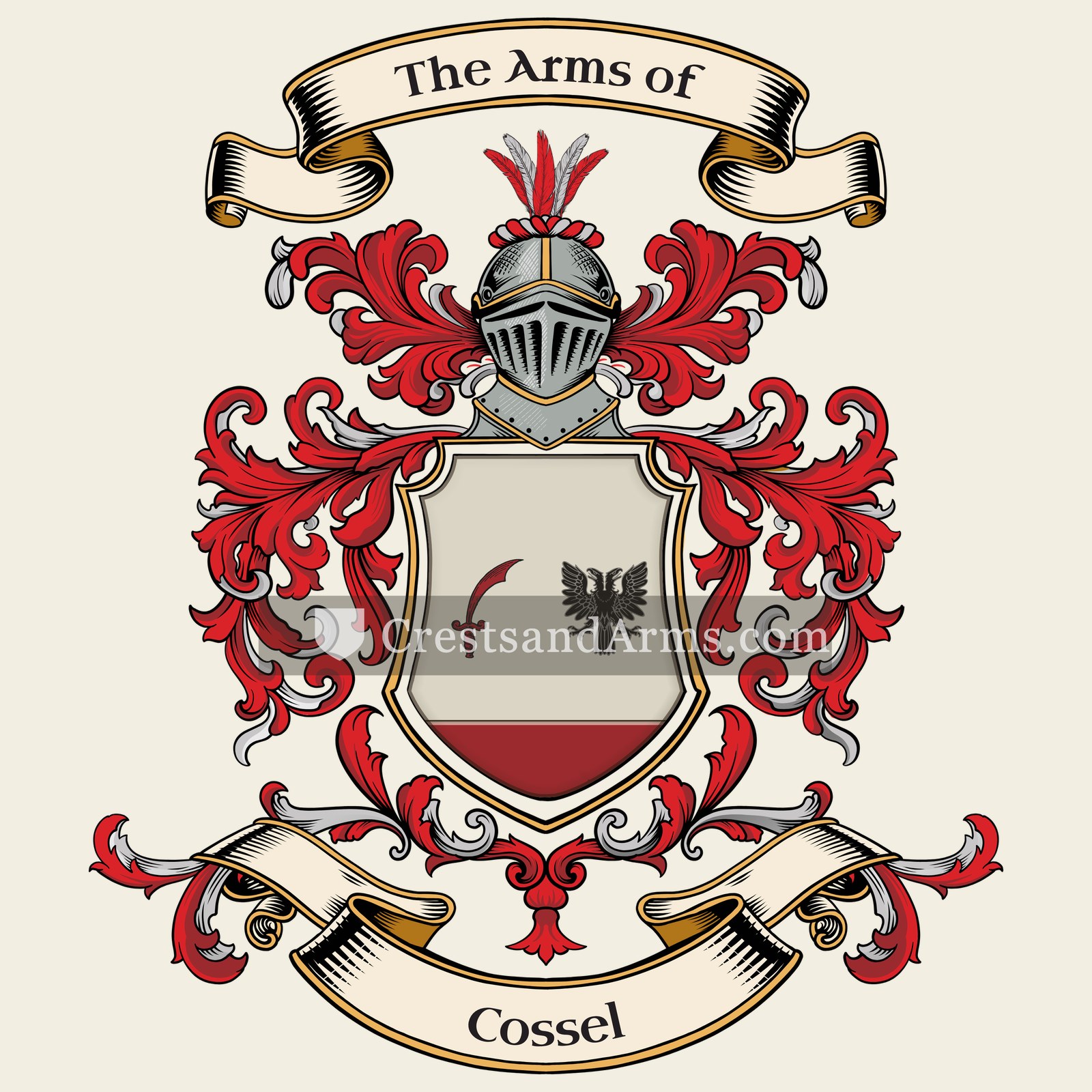 The Cossel coat of arms