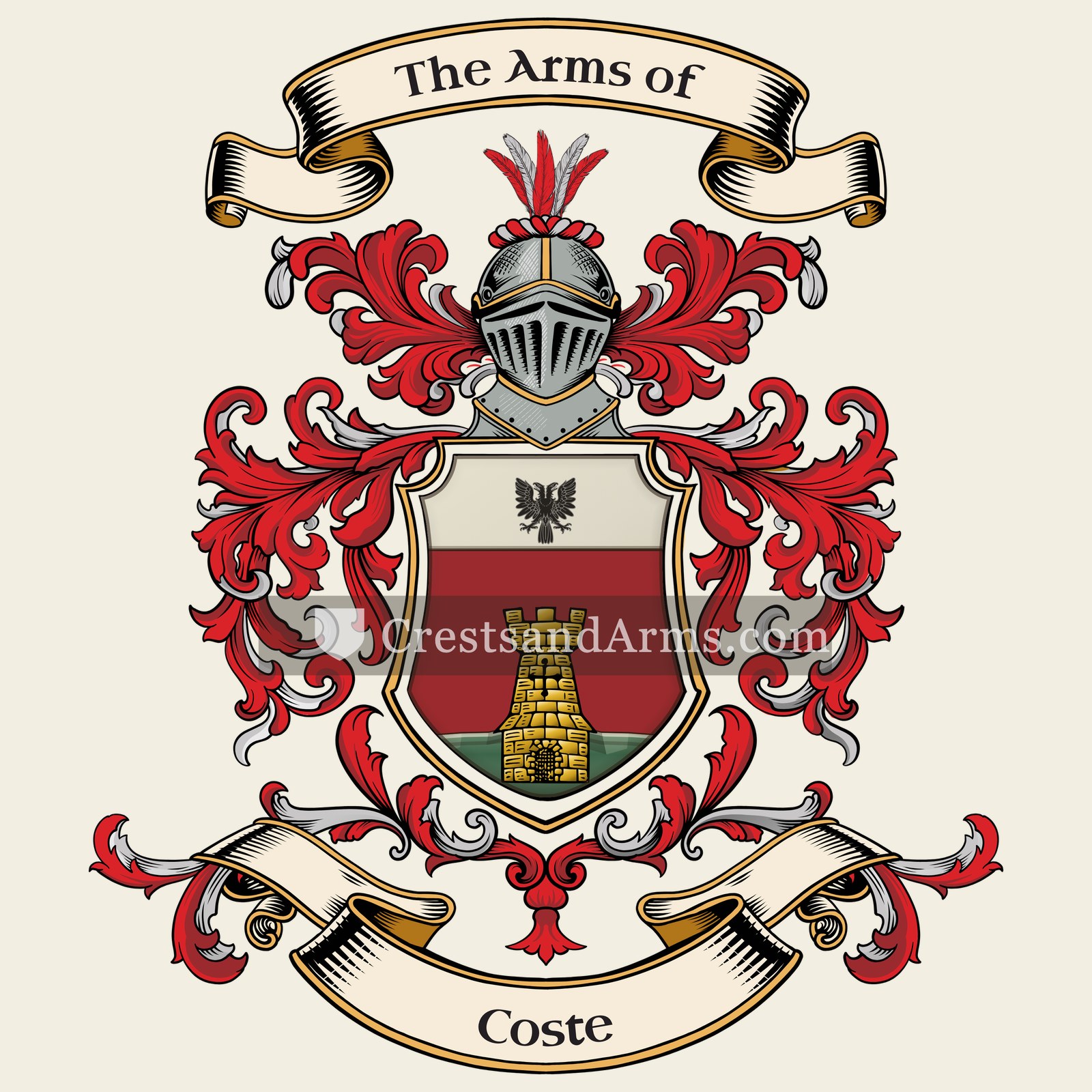 The Coste coat of arms