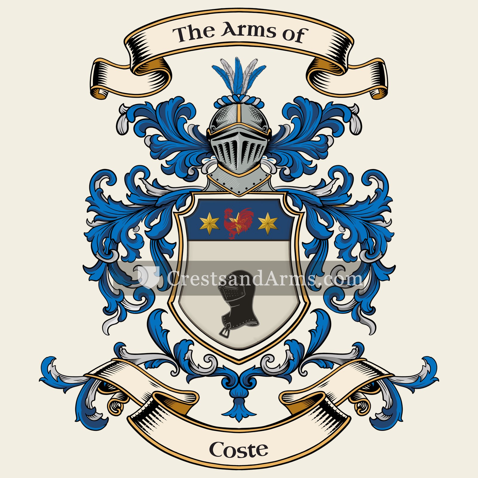 The Coste coat of arms
