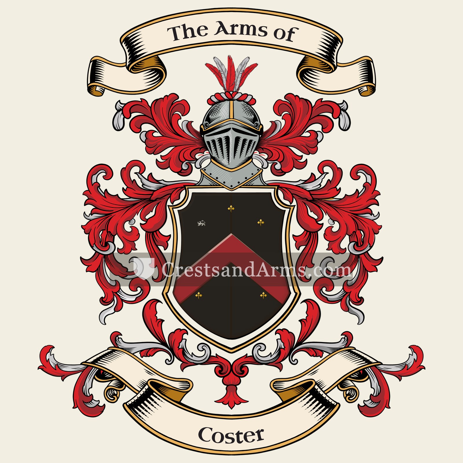 The Coster coat of arms