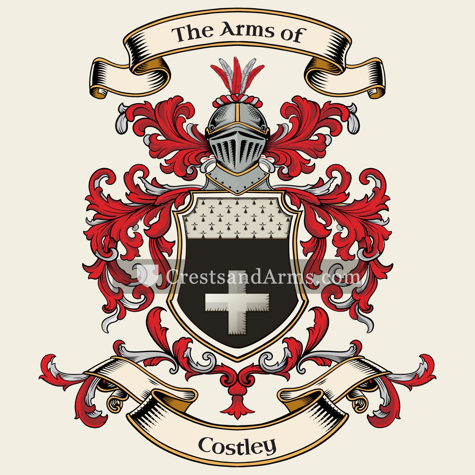 The Costley coat of arms