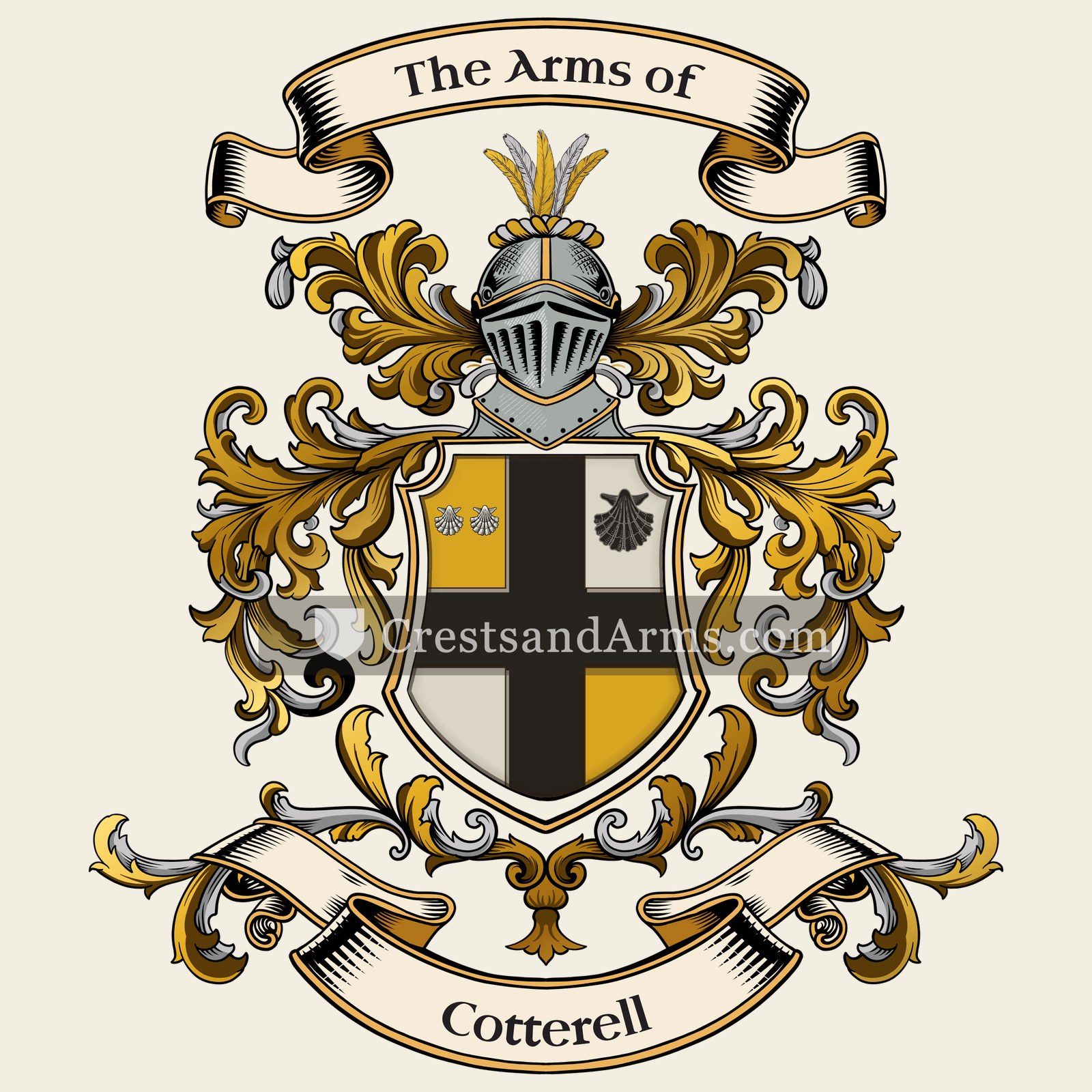 The Cotterell coat of arms