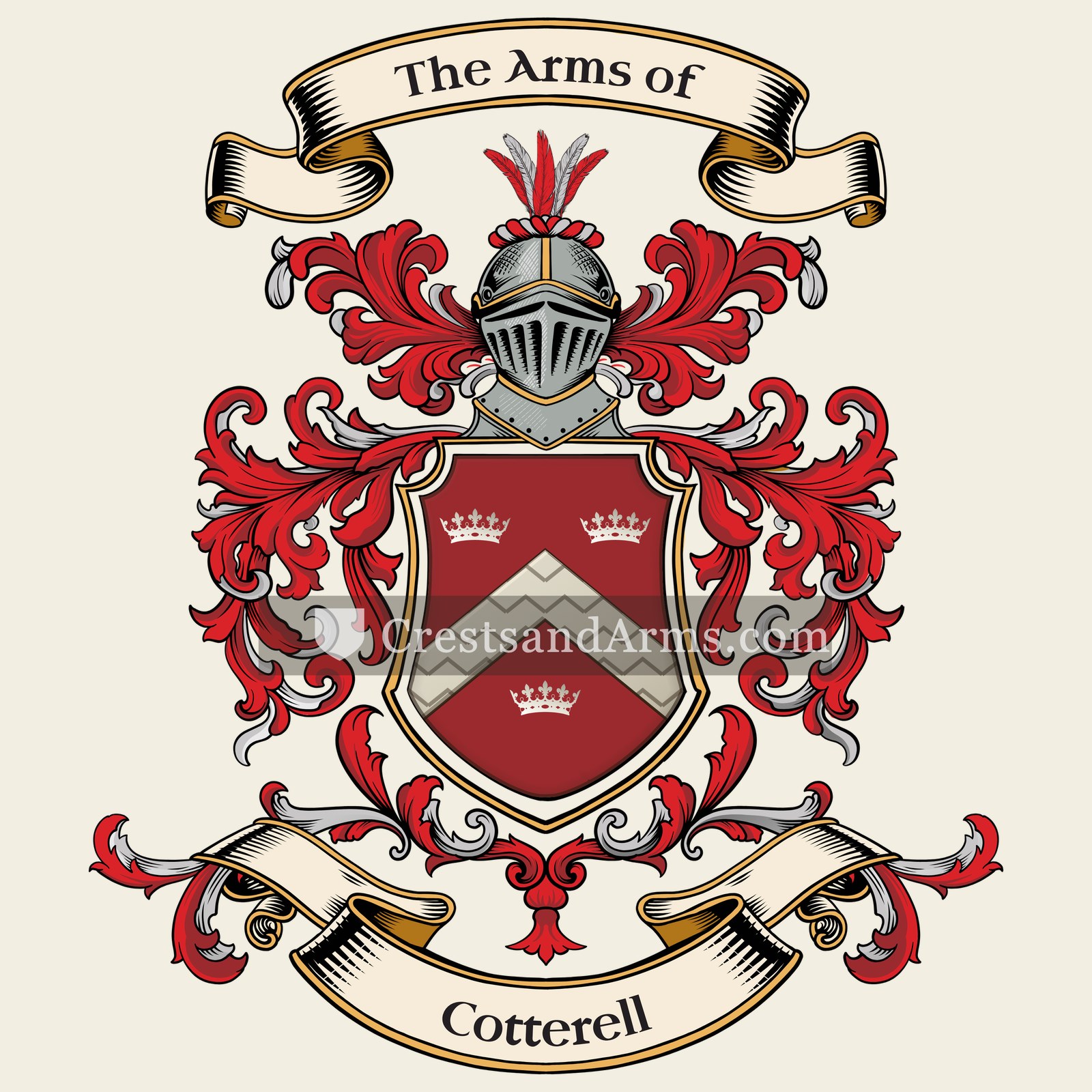 The Cotterell coat of arms