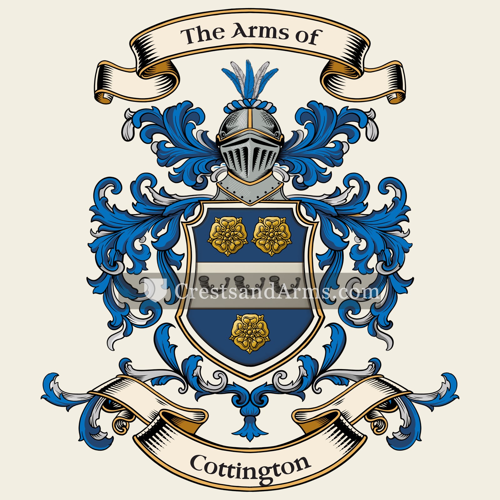 The Cottington coat of arms