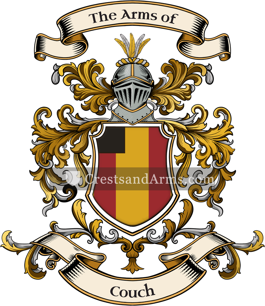 The Couch coat of arms, drawn from the recorded blazon