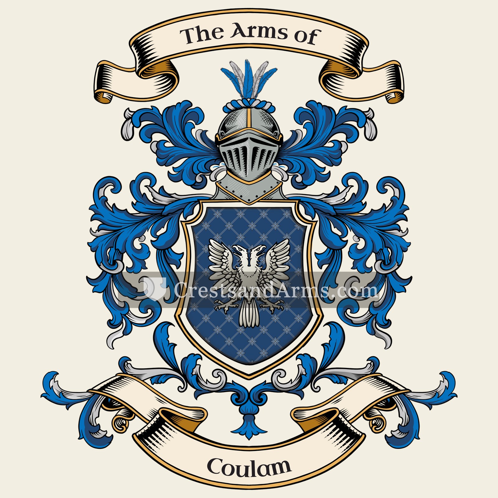 The Coulam coat of arms
