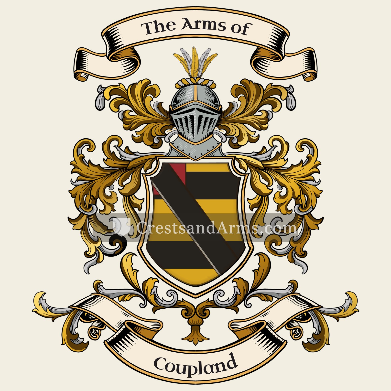 The Coupland coat of arms