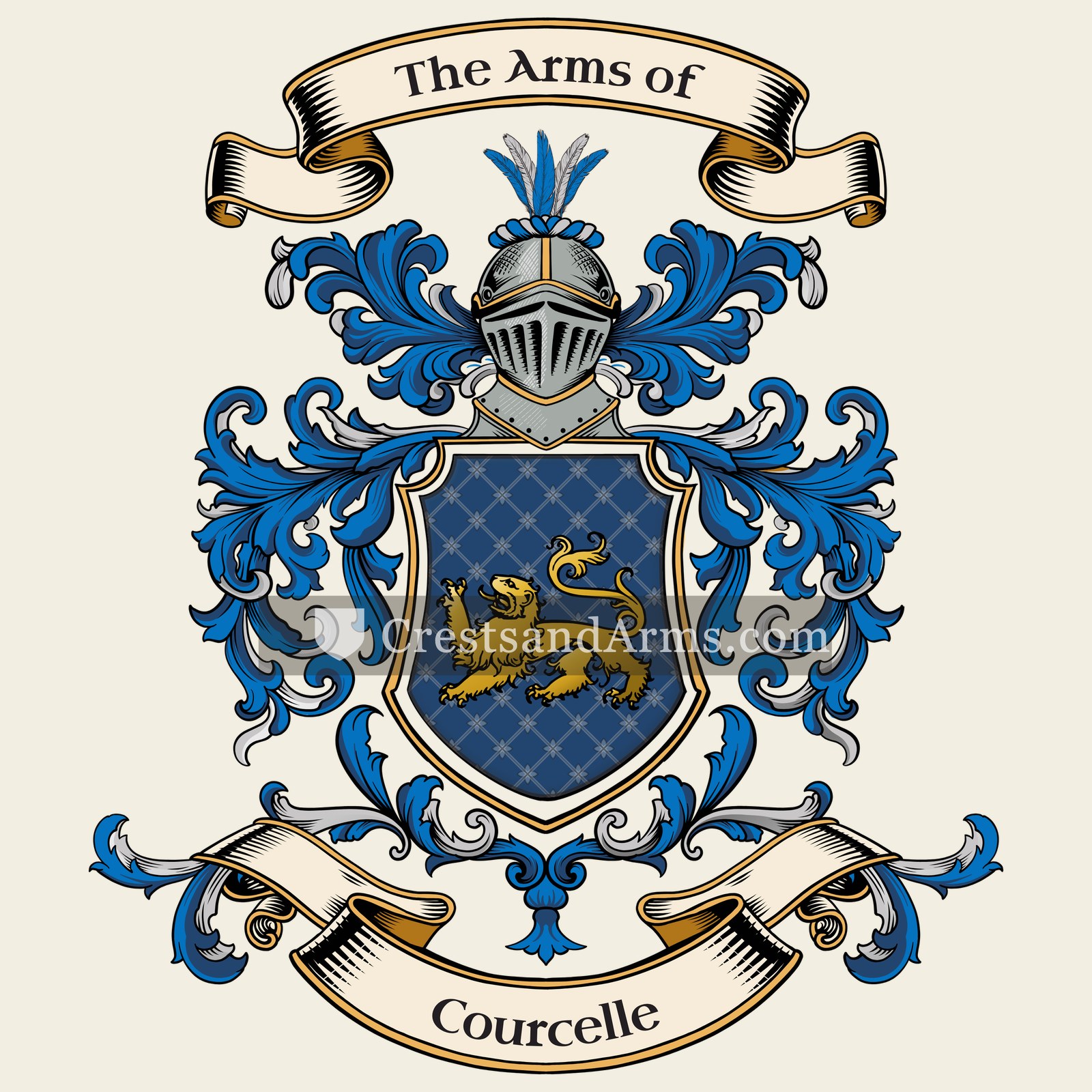 The Courcelle coat of arms
