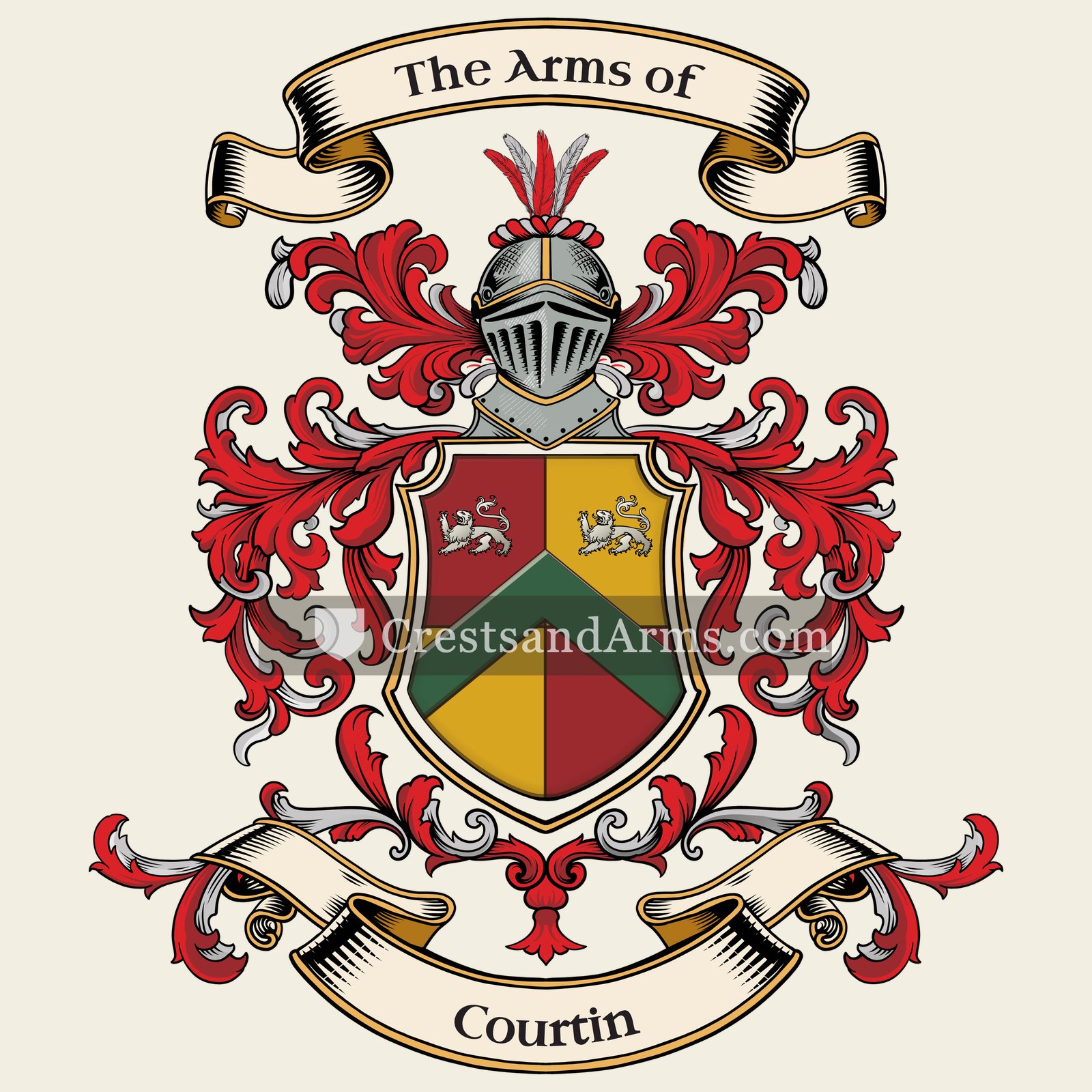 The Courtin coat of arms