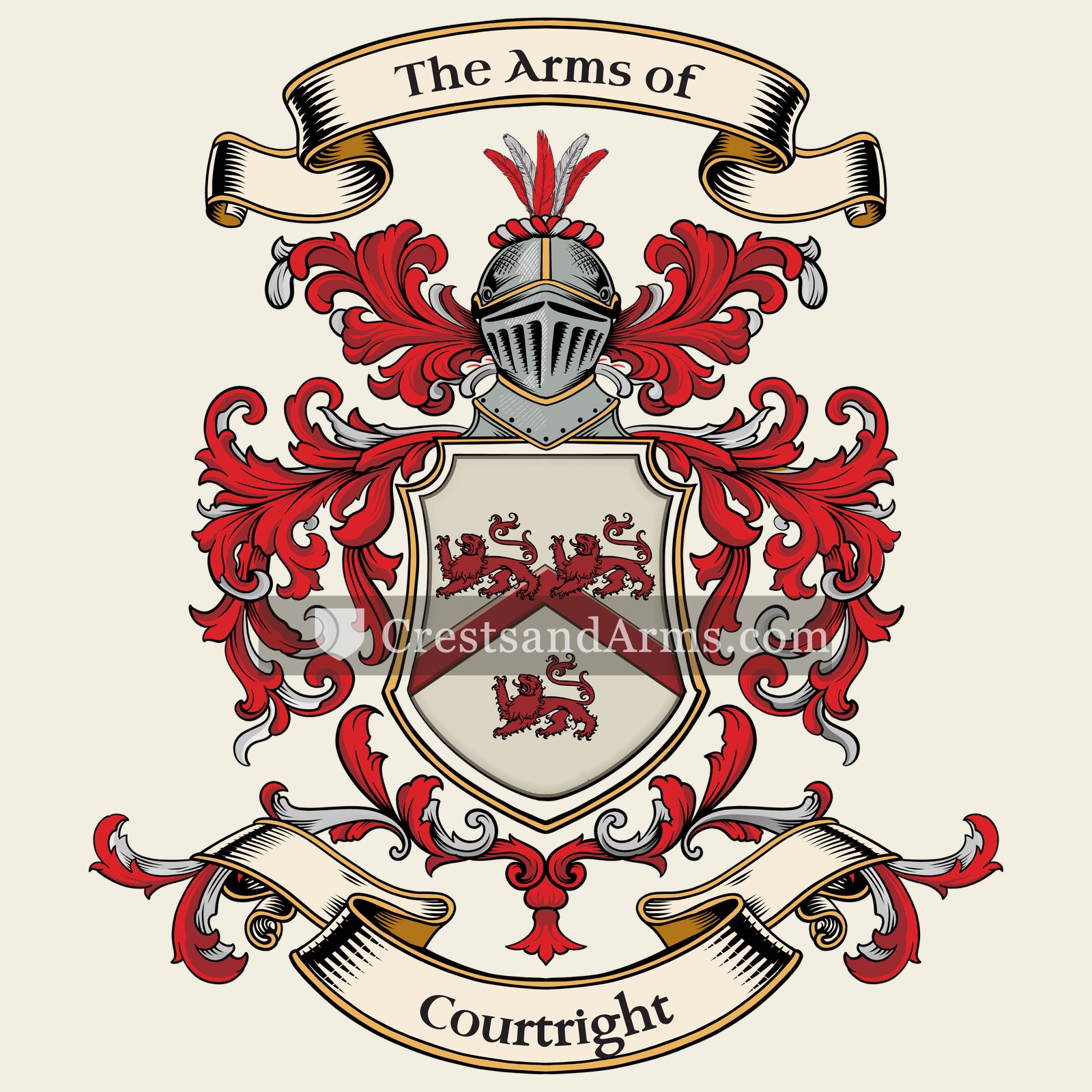 The Courtright coat of arms