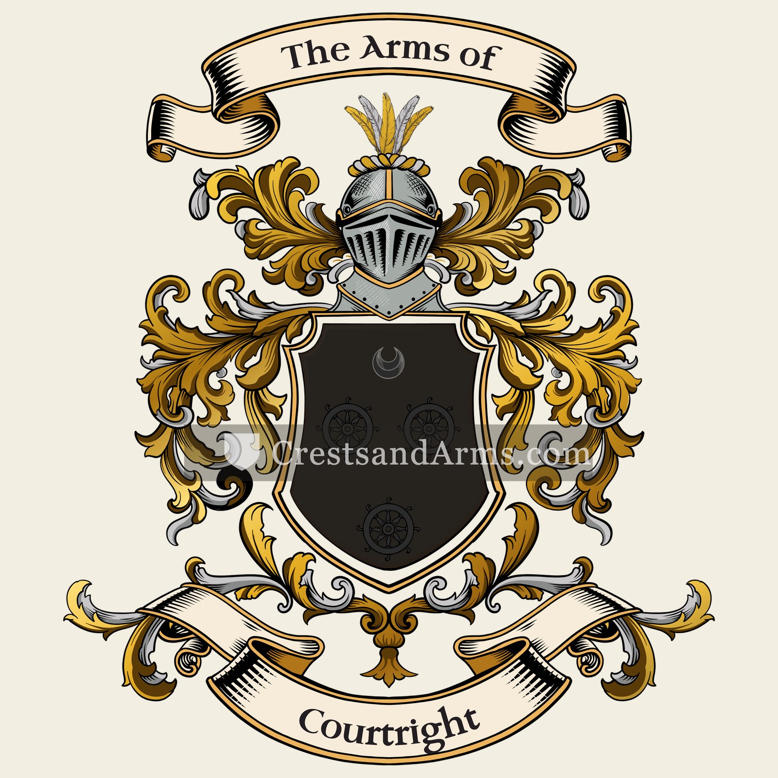 The Courtright coat of arms