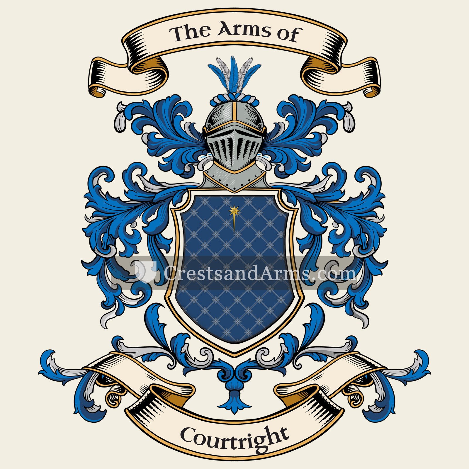 The Courtright coat of arms
