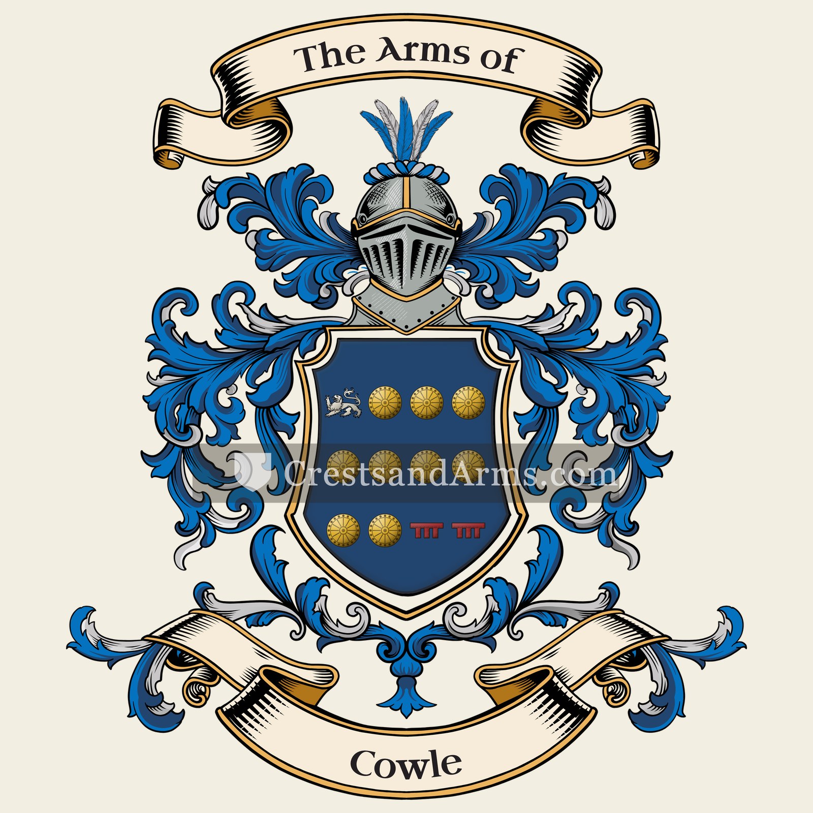 The Cowle coat of arms