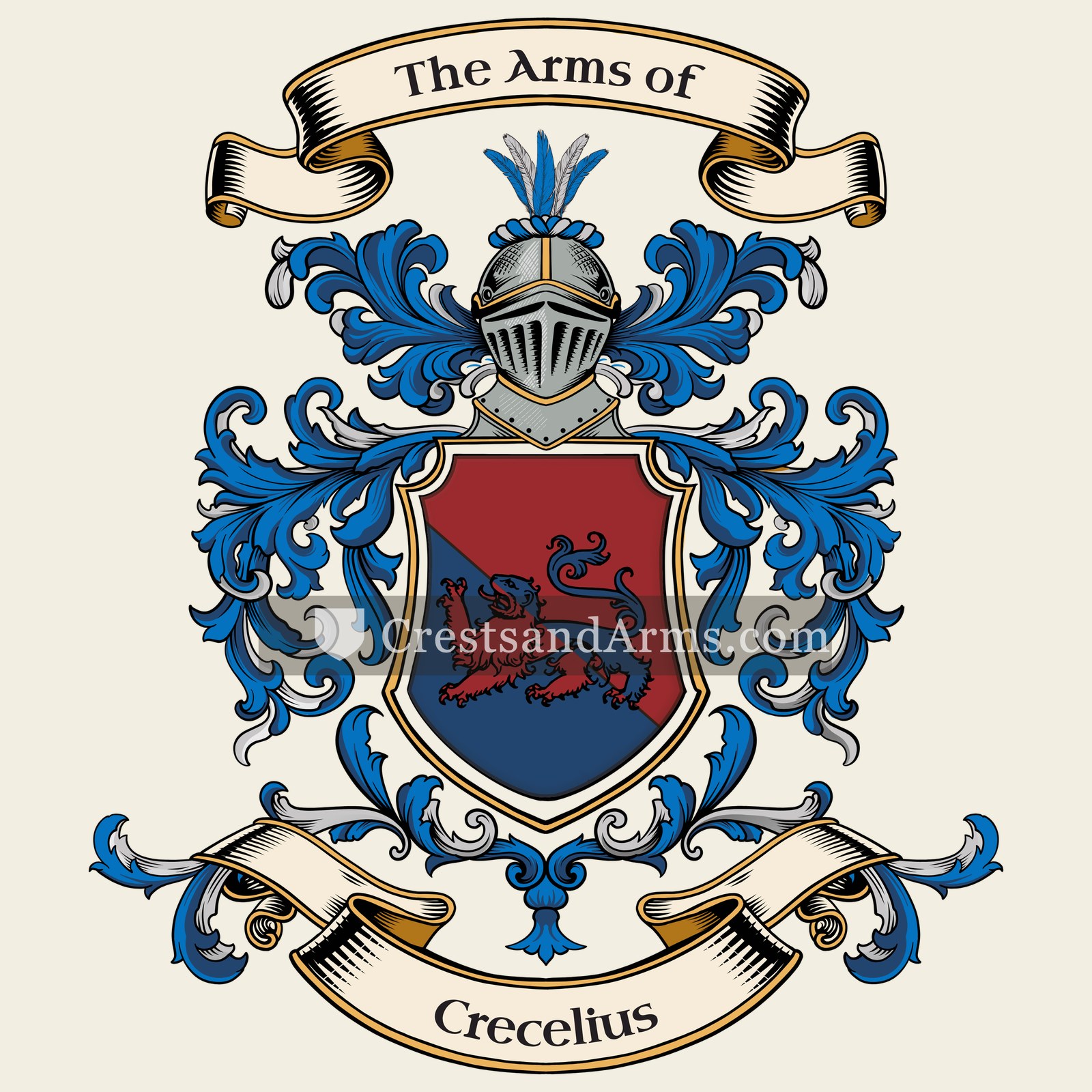The Crecelius coat of arms