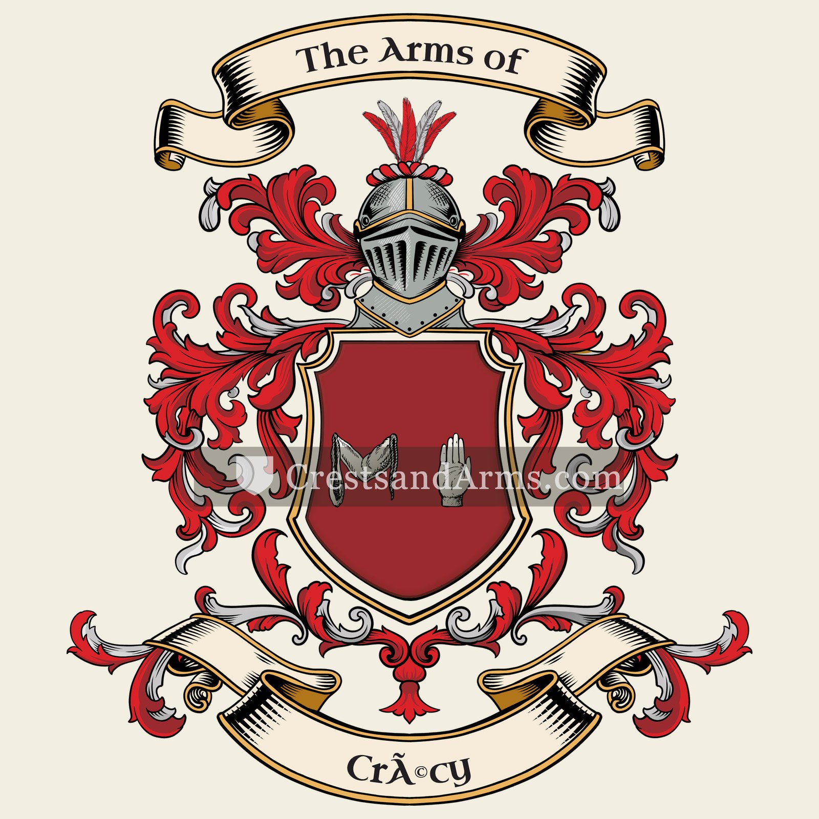 The Crécy coat of arms