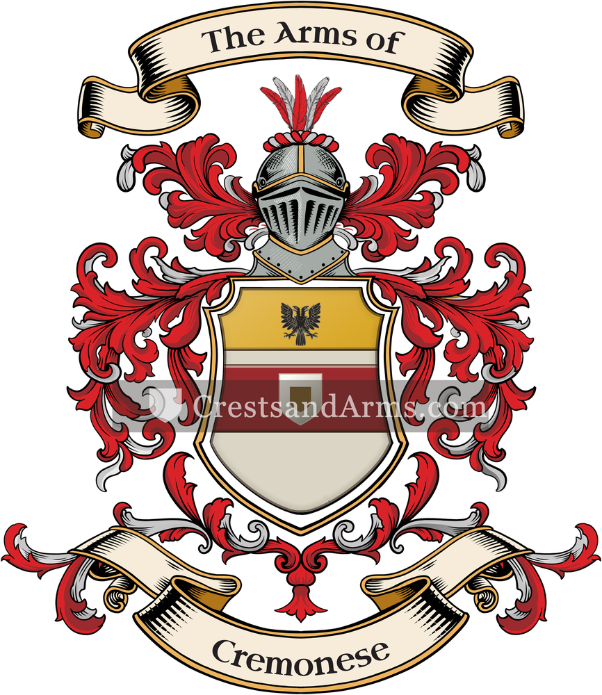 The Cremonese coat of arms, drawn from the recorded blazon