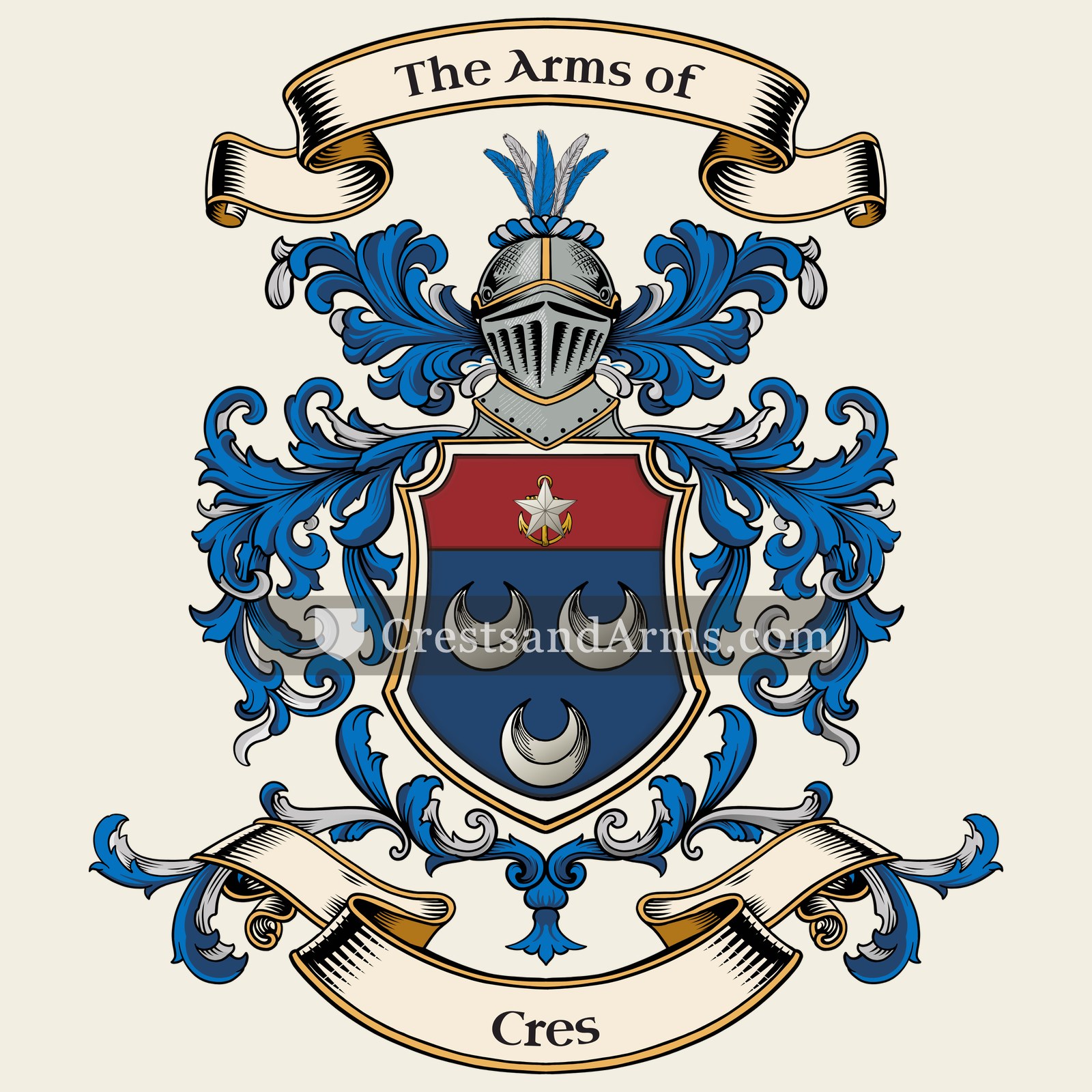 The Cres coat of arms