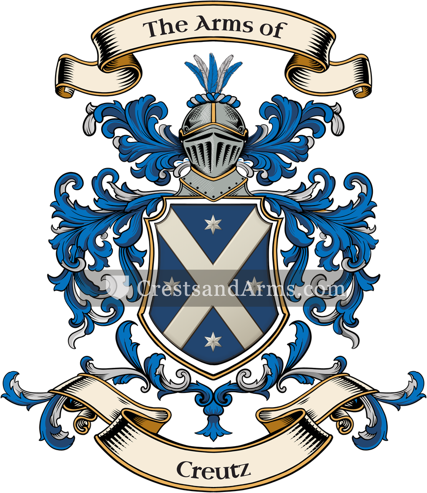 The Creutz coat of arms, drawn from the recorded blazon