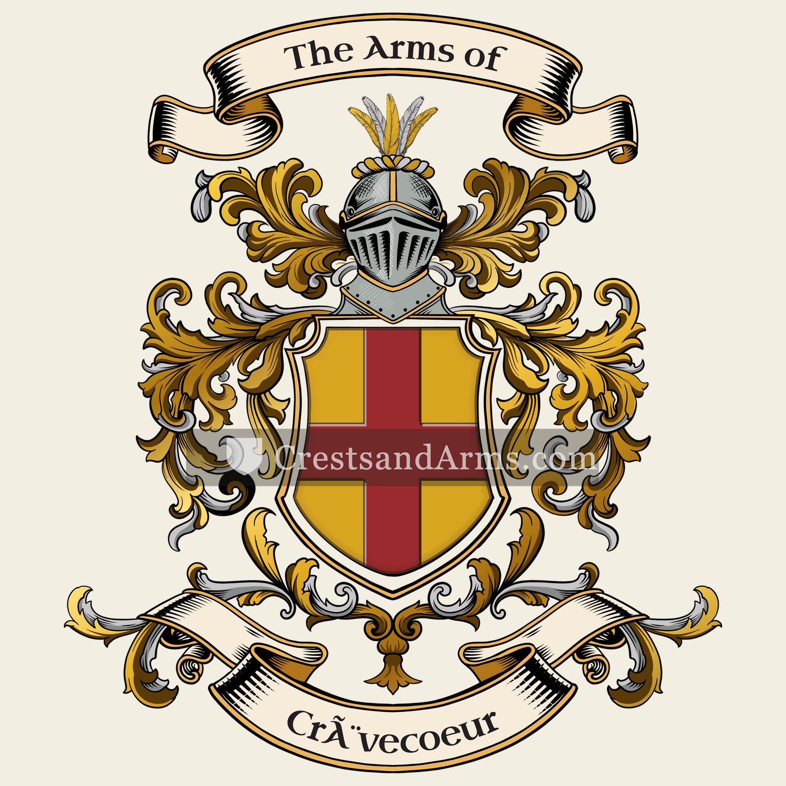The Crèvecoeur coat of arms