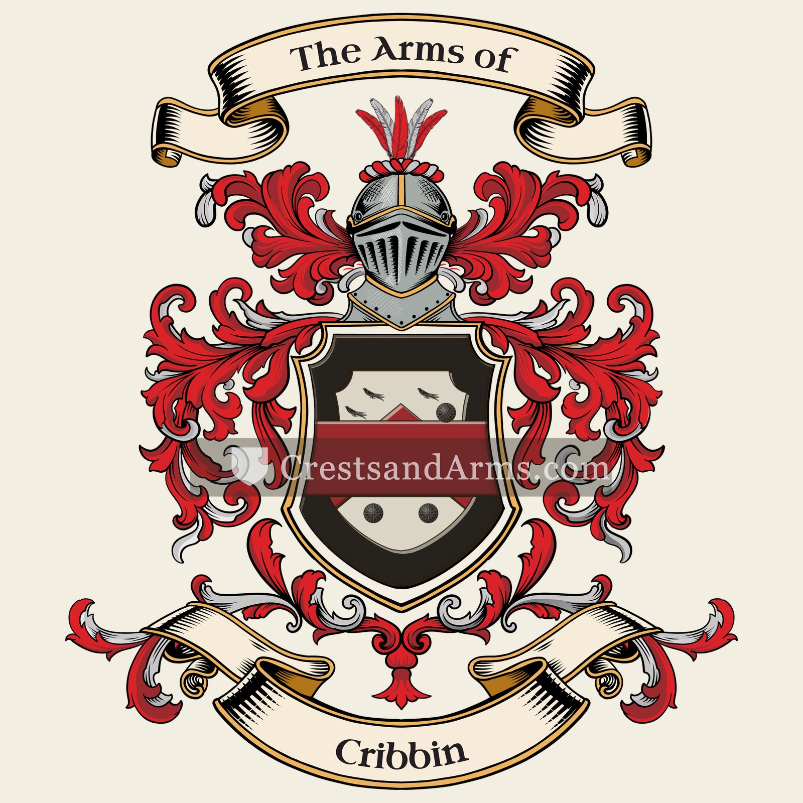 The Cribbin coat of arms
