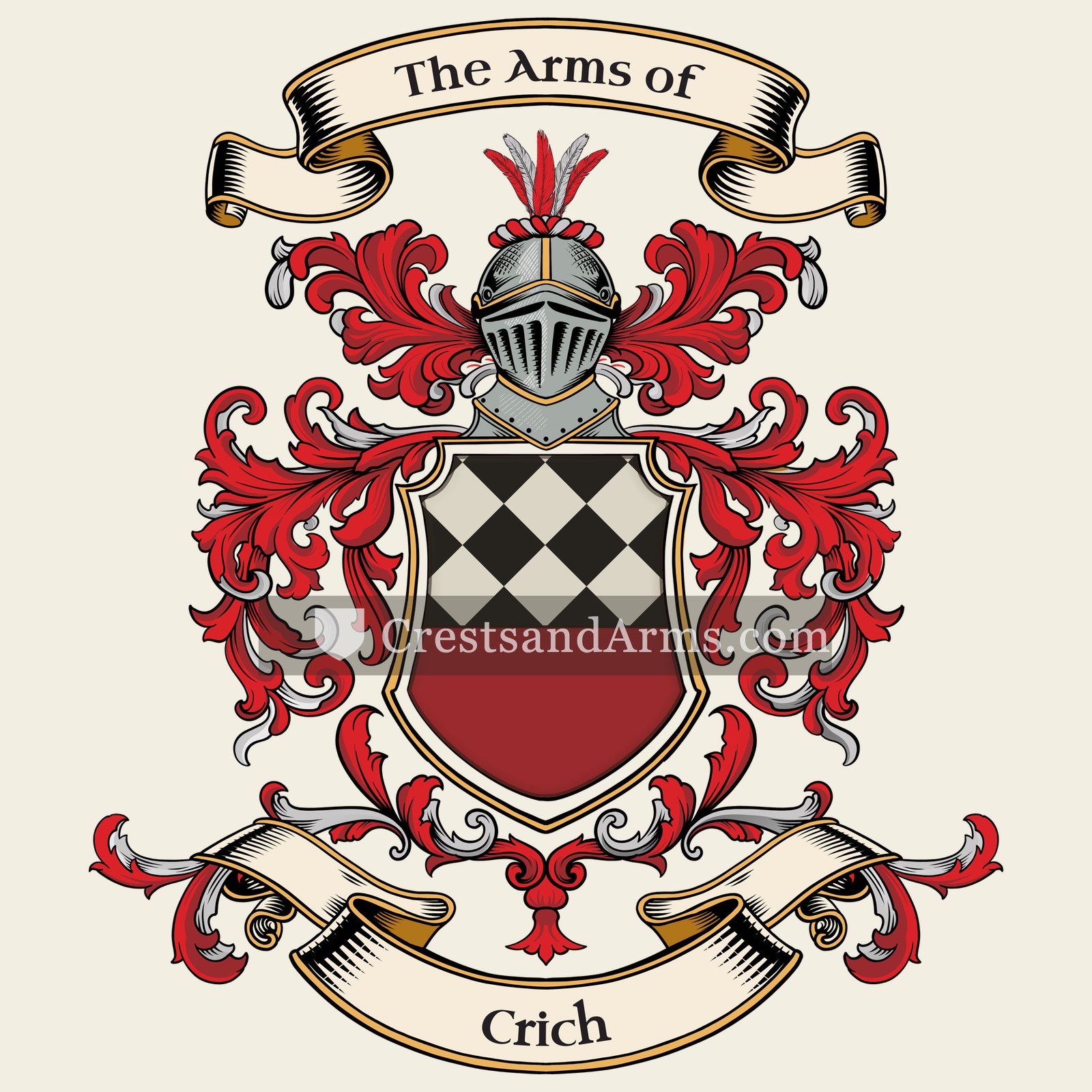 The Crich coat of arms