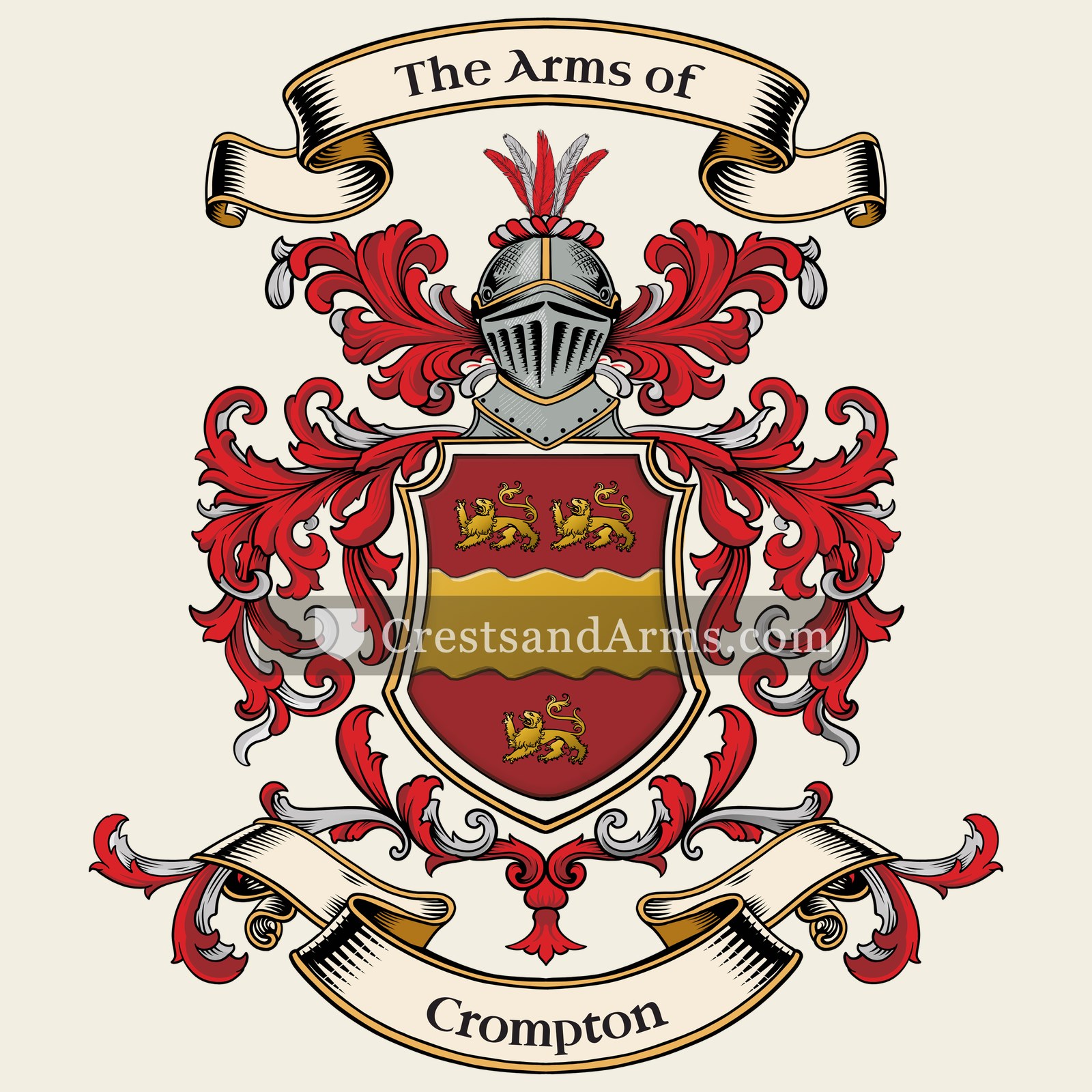 The Crompton coat of arms