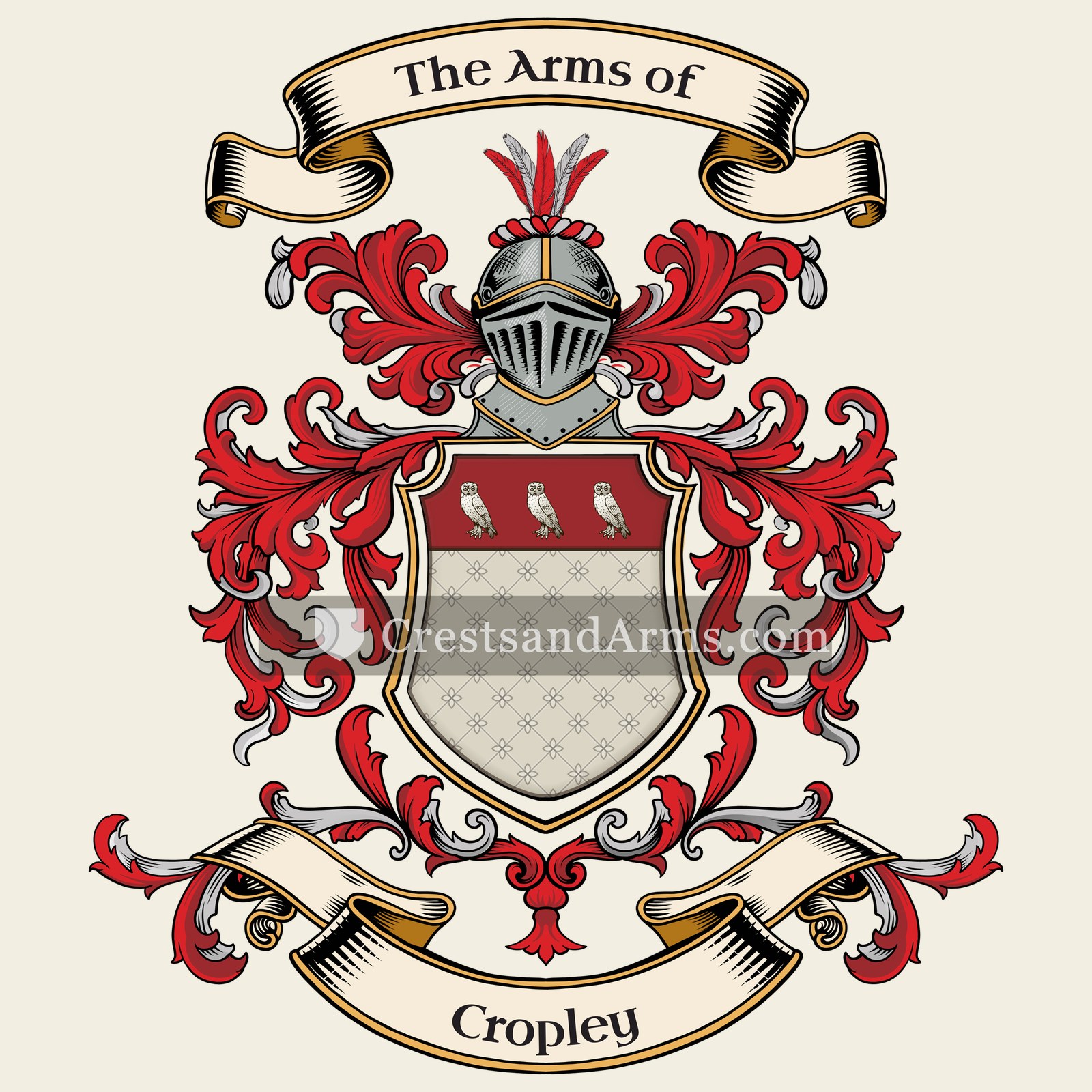 The Cropley coat of arms
