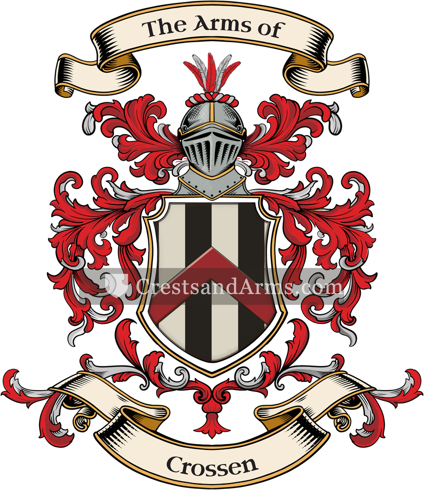 The Crossen coat of arms, drawn from the recorded blazon