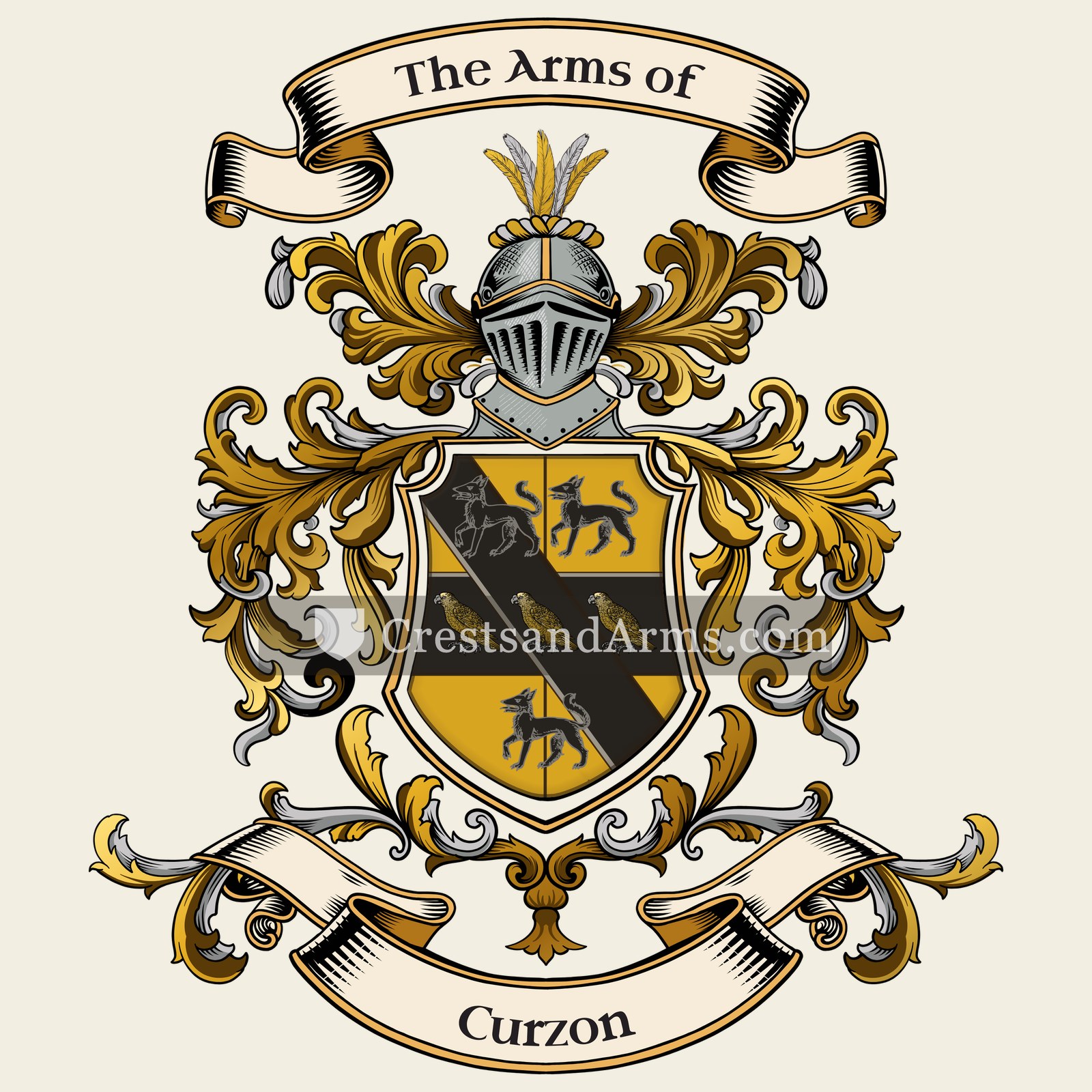 The Curzon coat of arms