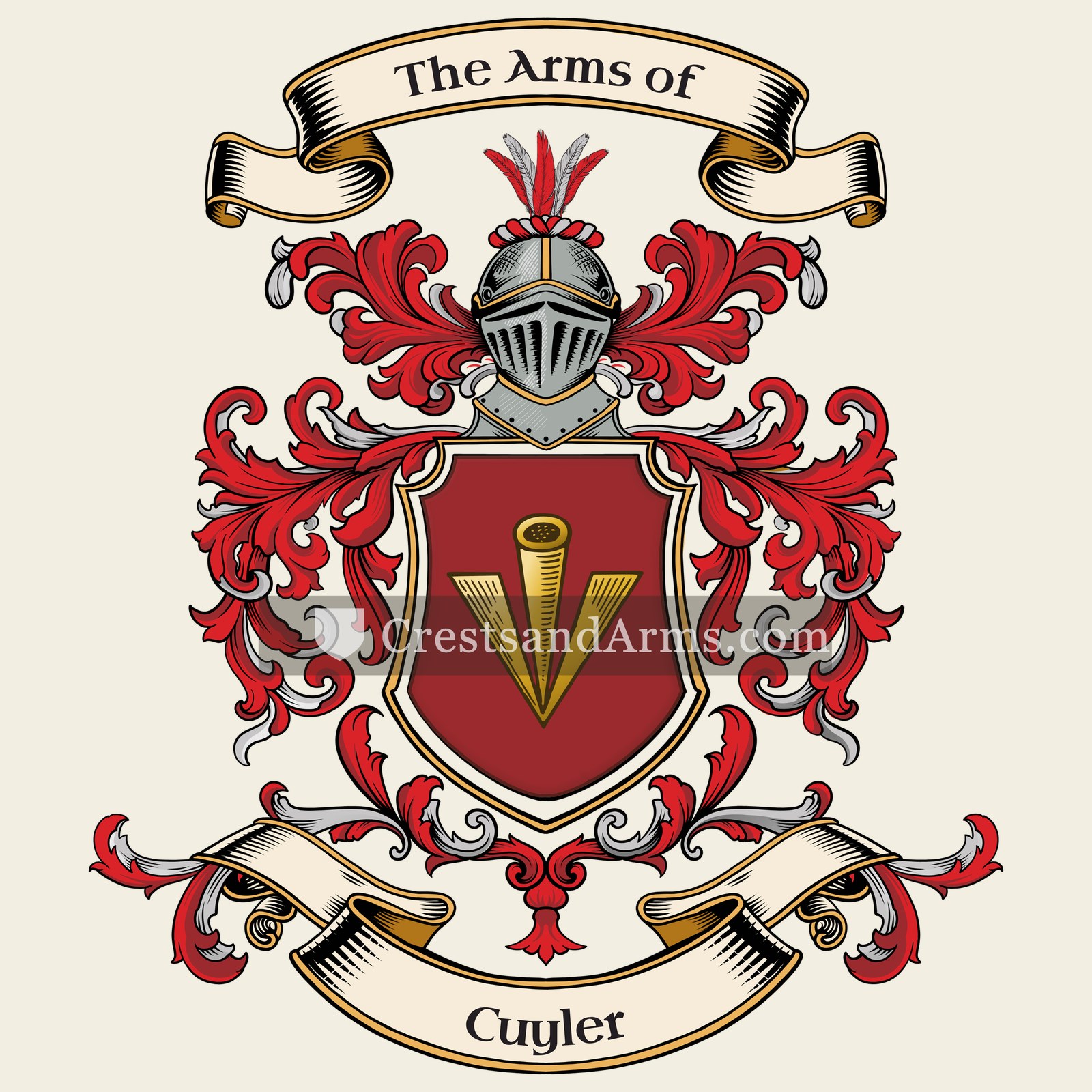 The Cuyler coat of arms