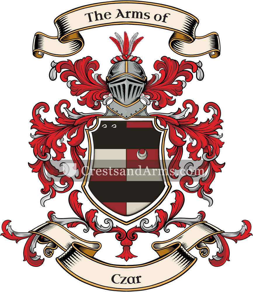 The Czar coat of arms, drawn from the recorded blazon