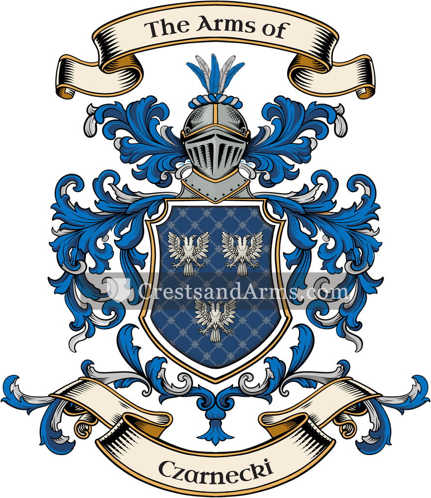 The Czarnecki coat of arms, drawn from the recorded blazon
