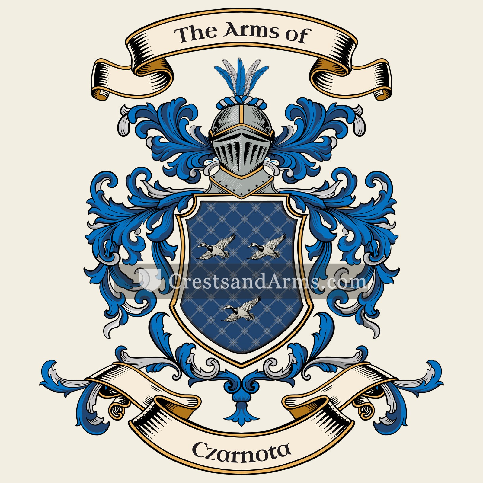 The Czarnota coat of arms, drawn from the recorded blazon