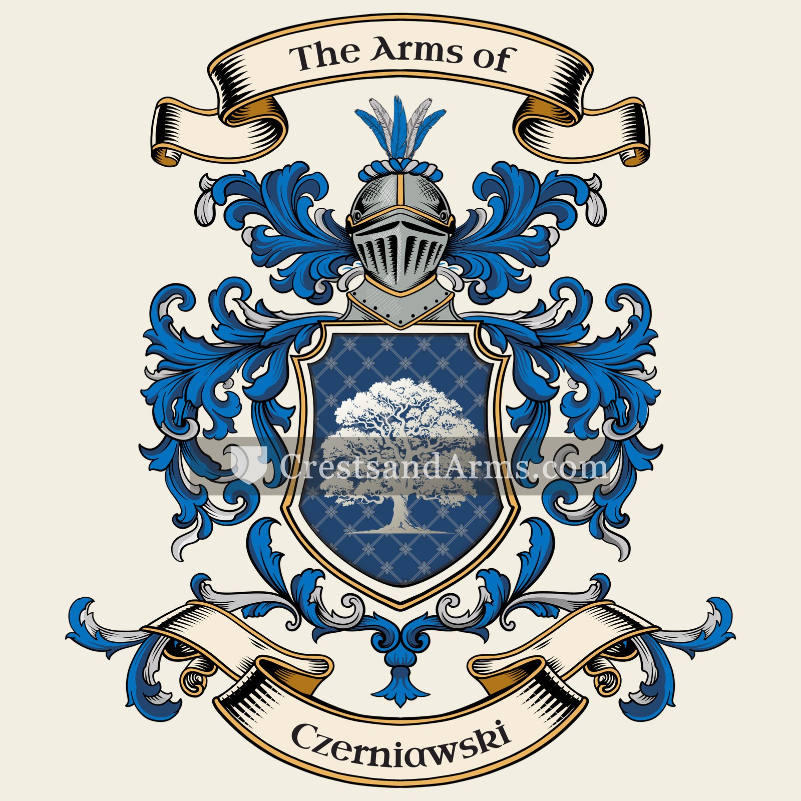 The Czerniawski coat of arms, drawn from the recorded blazon