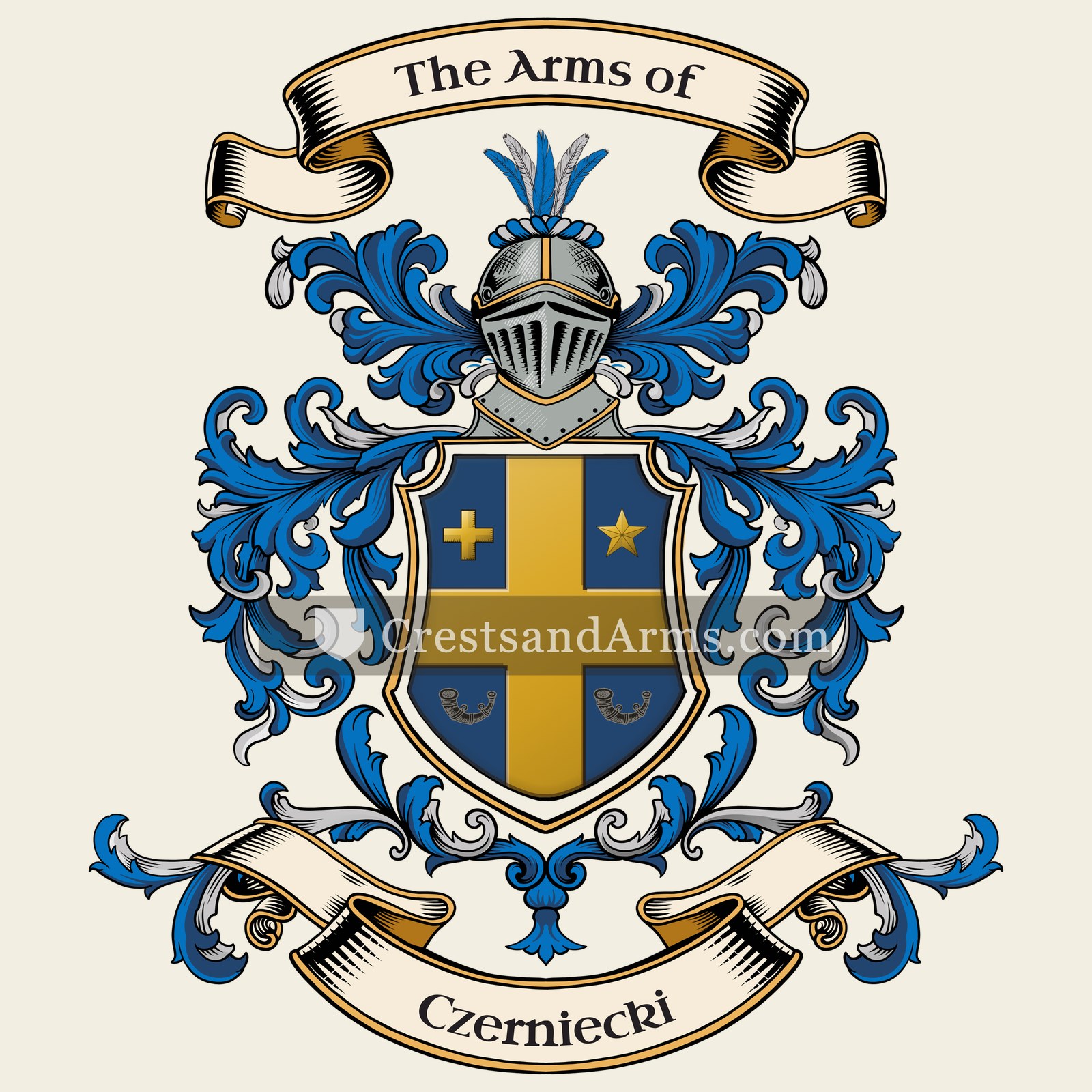 The Czerniecki coat of arms, drawn from the recorded blazon