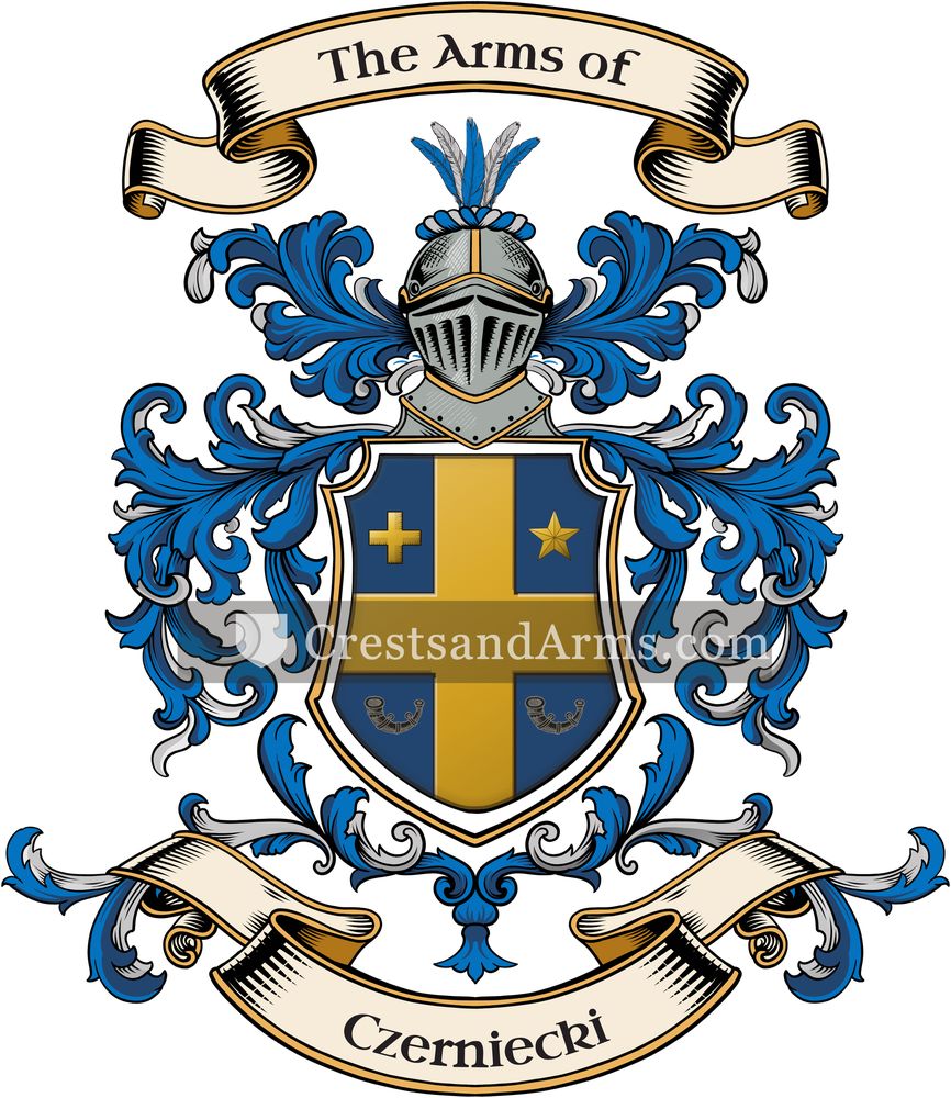 The Czerniecki coat of arms, drawn from the recorded blazon