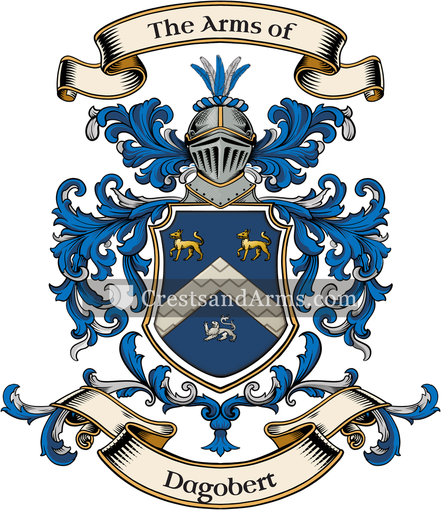 The Dagobert coat of arms, drawn from the recorded blazon