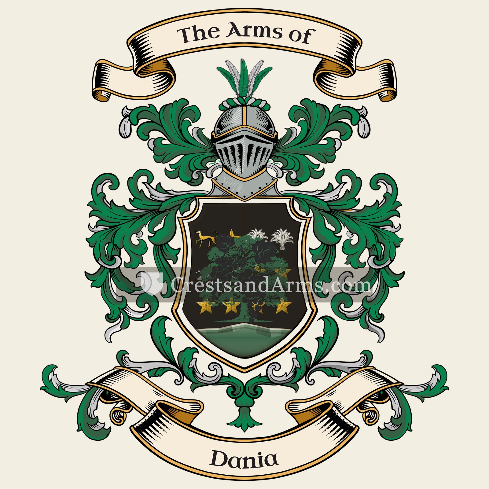 The Dania coat of arms