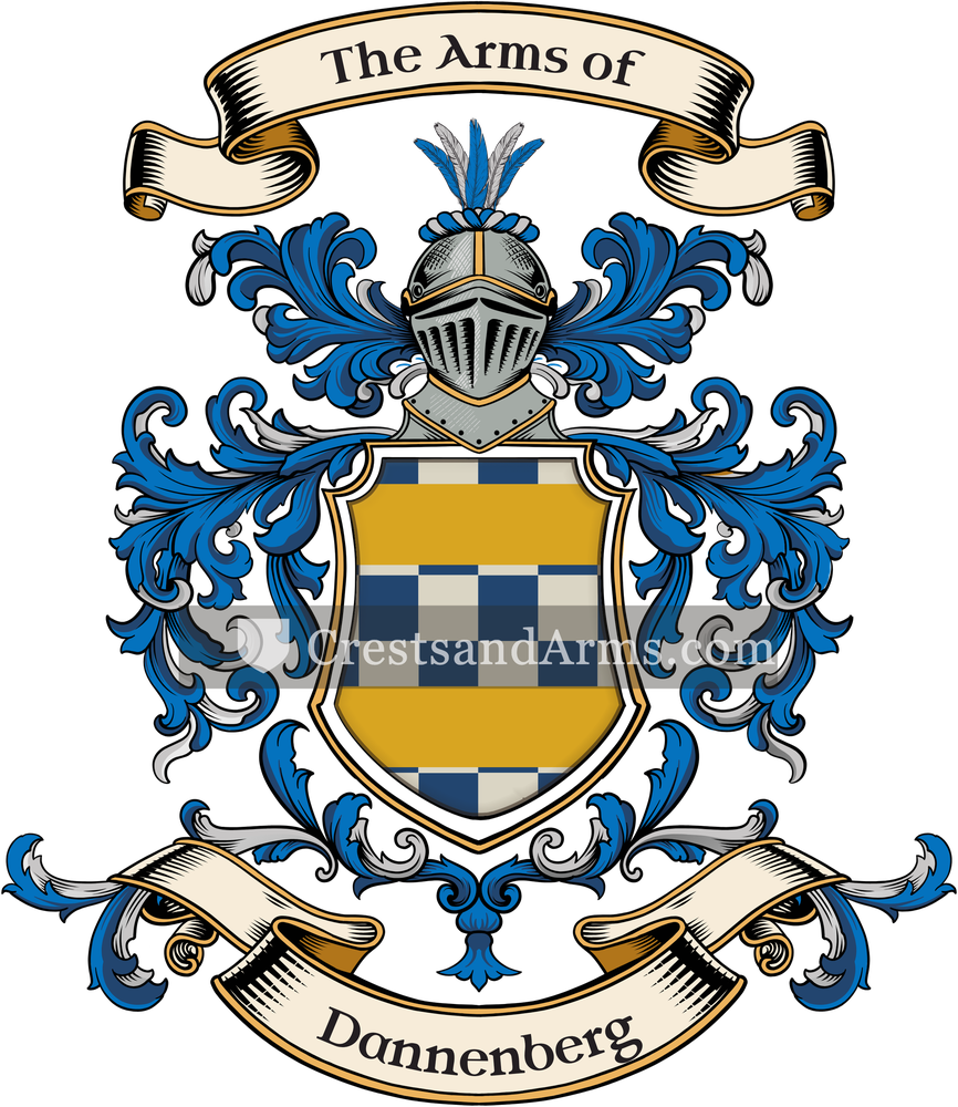 The Dannenberg coat of arms, drawn from the recorded blazon