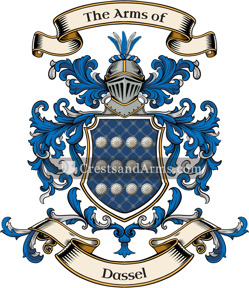 The Dassel coat of arms, drawn from the recorded blazon