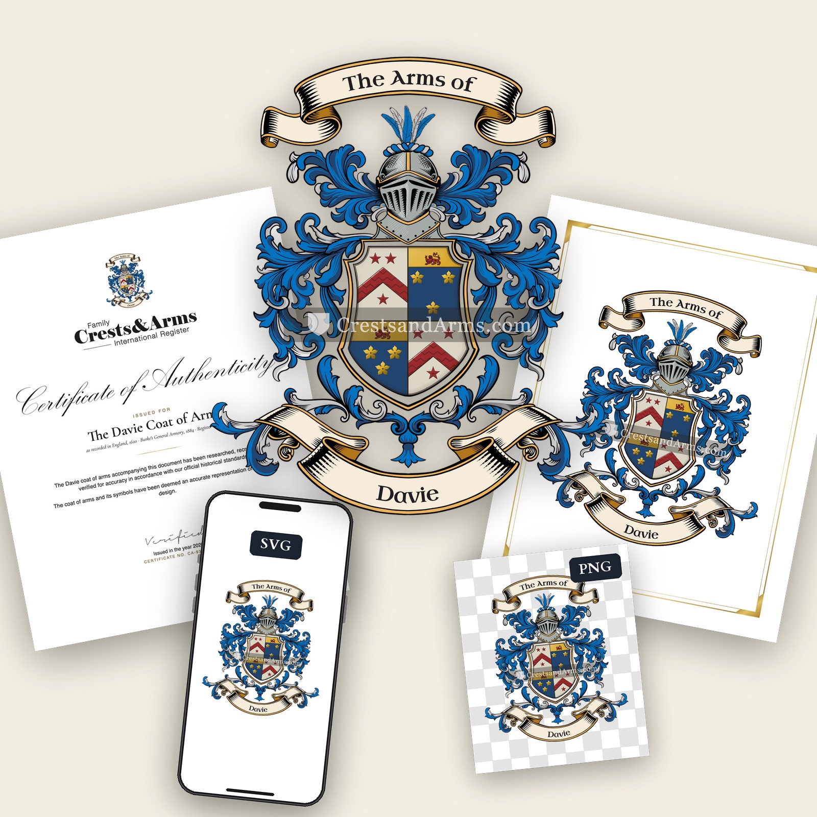 The Davie coat of arms