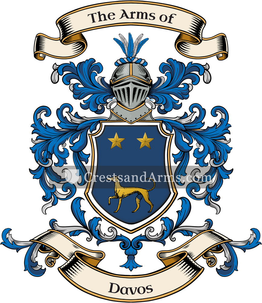 The Davos coat of arms, drawn from the recorded blazon