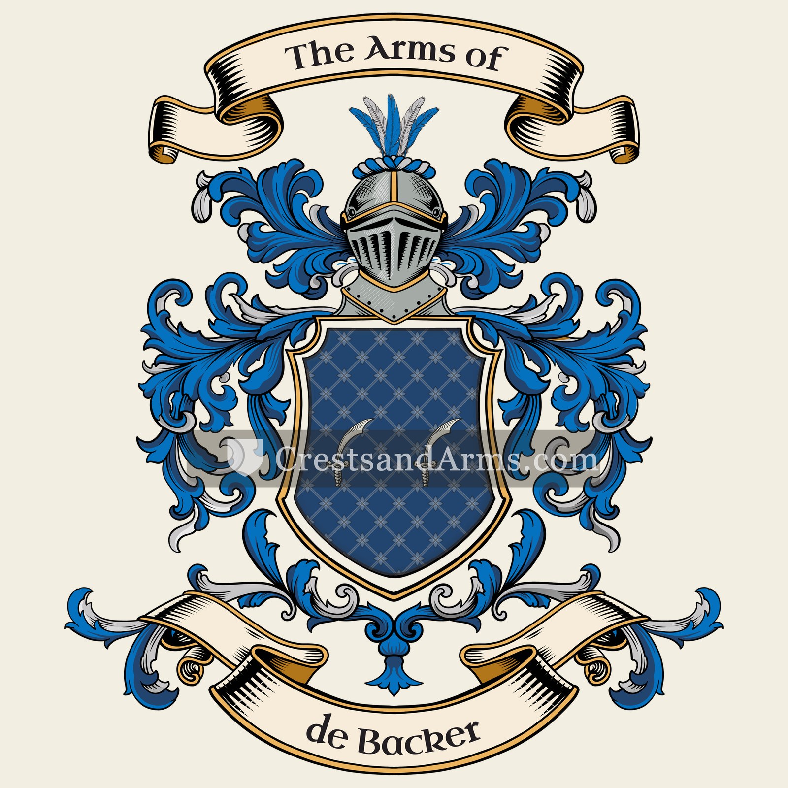 The de Backer coat of arms