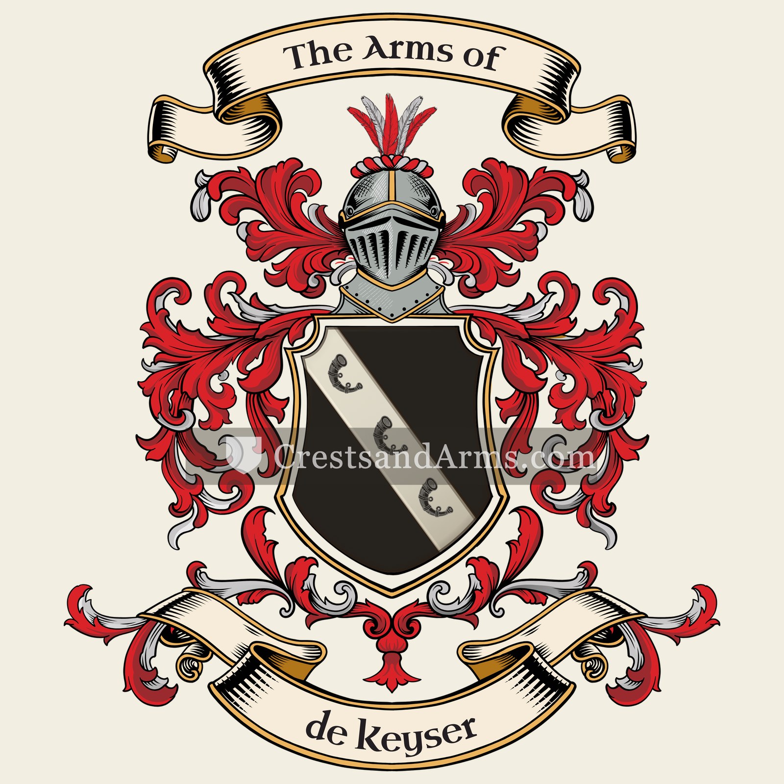 The de Keyser coat of arms