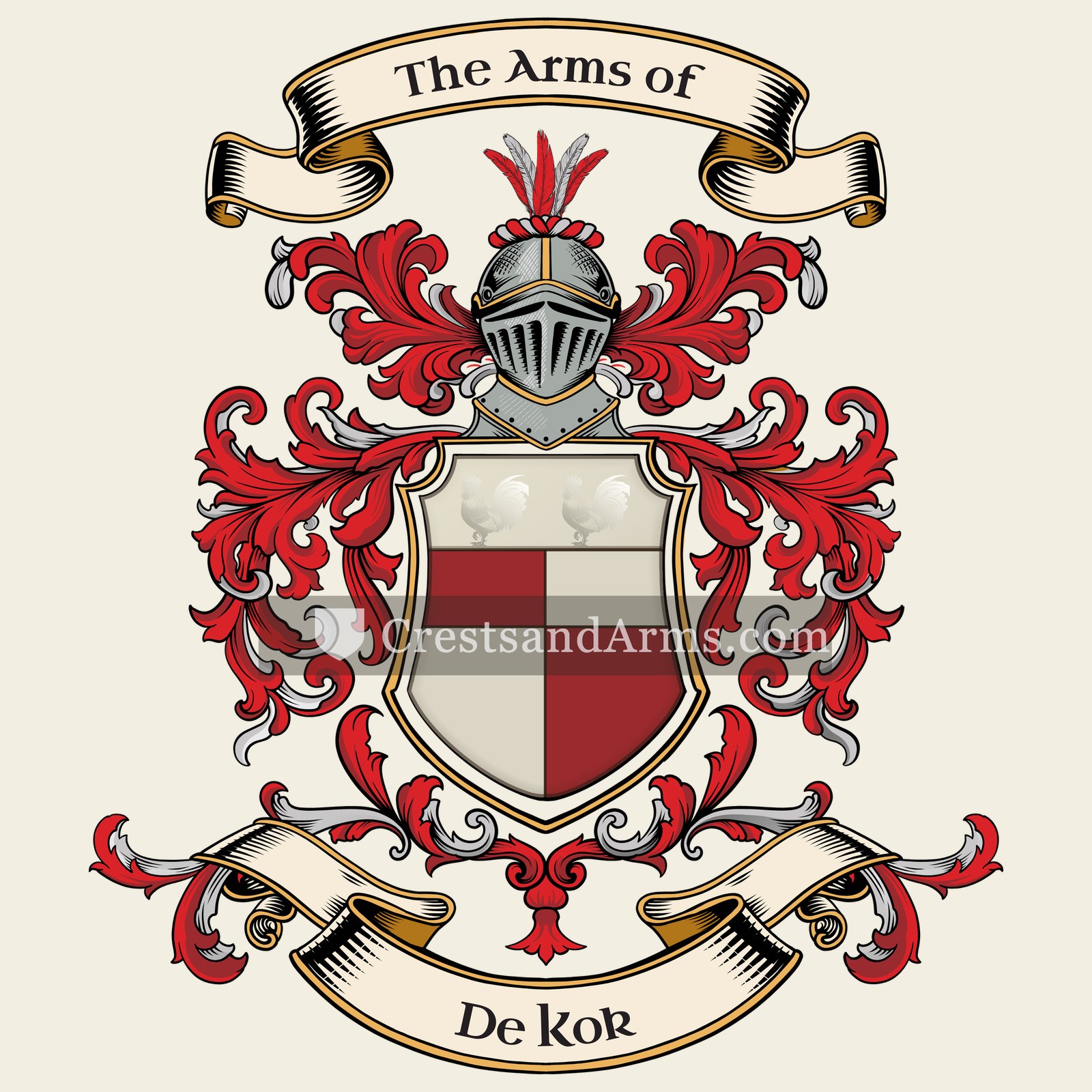 The De Kok coat of arms