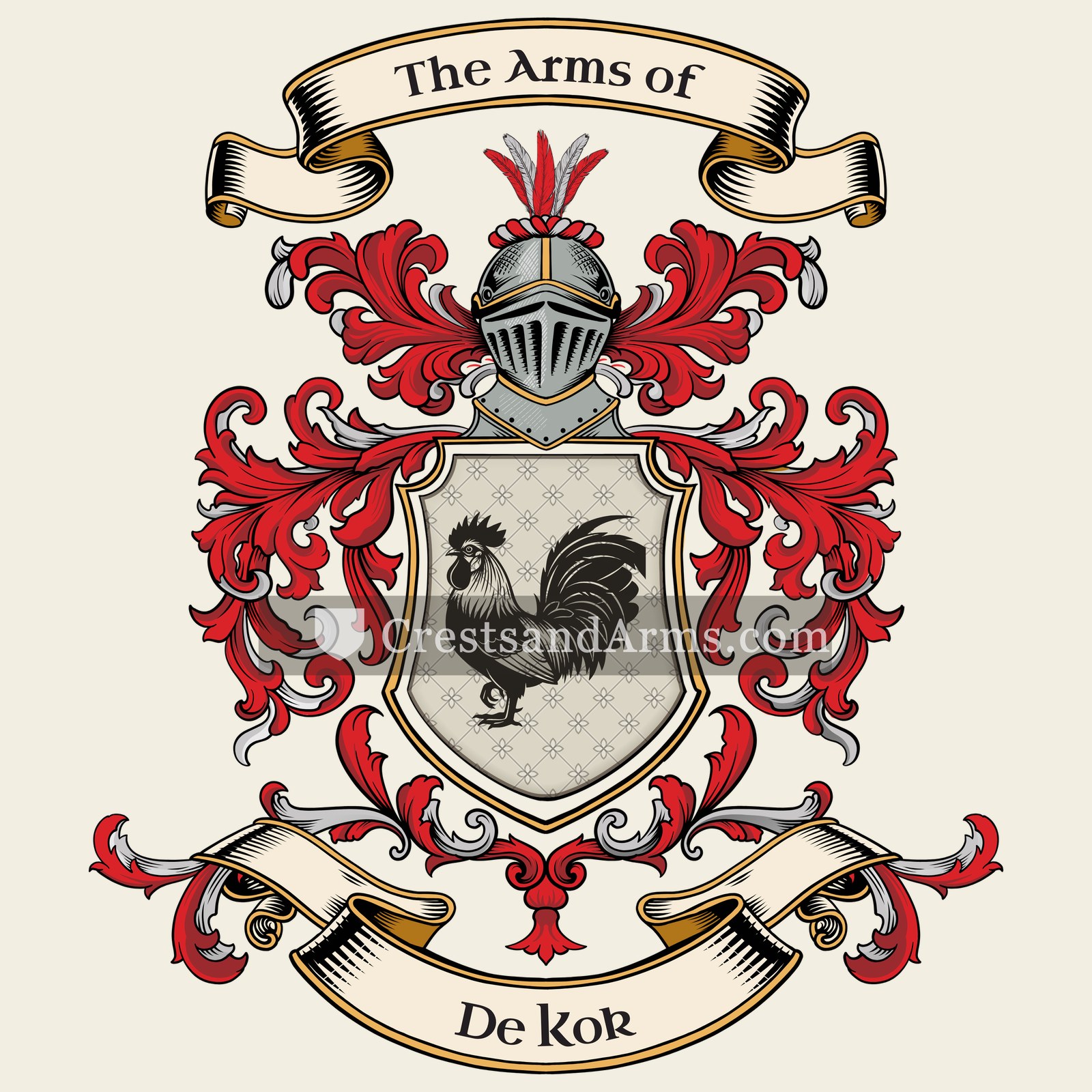 The De Kok coat of arms