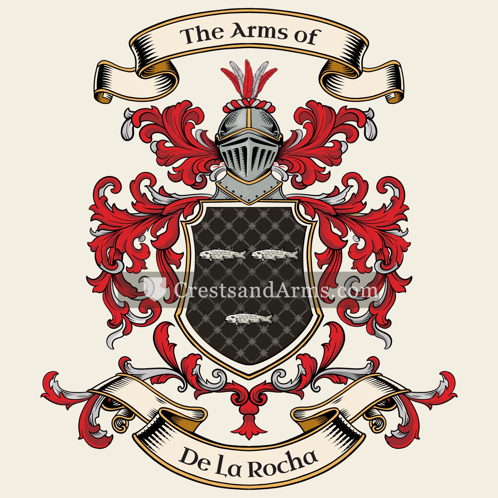 The De La Rocha coat of arms