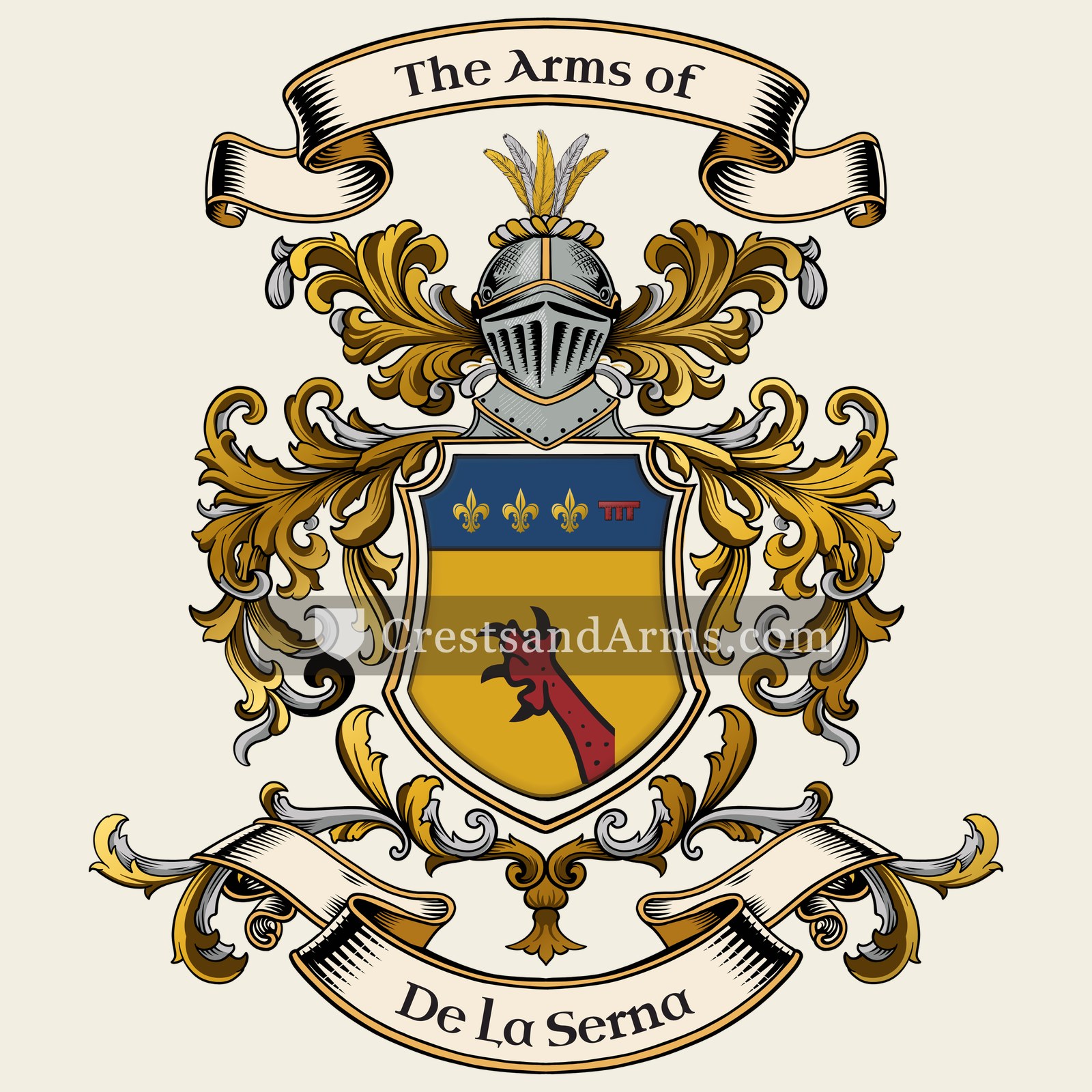 The De La Serna coat of arms